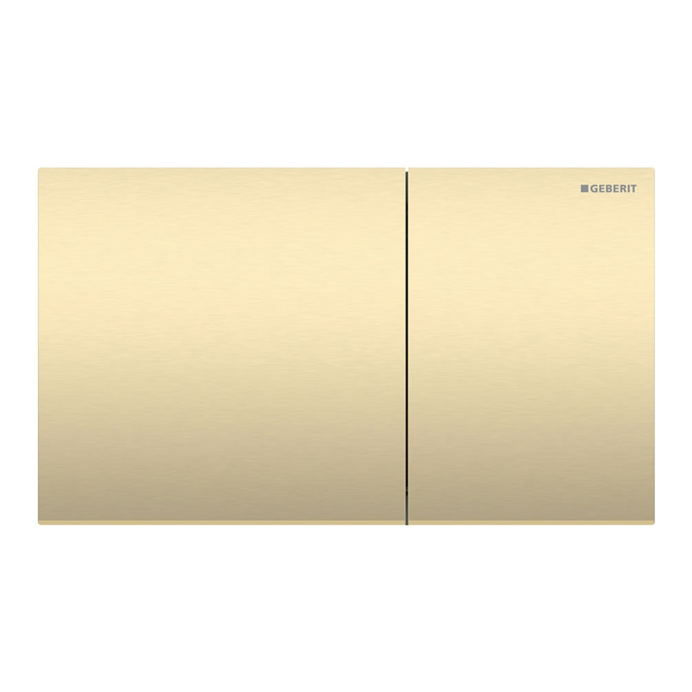 Cutout image of Geberit Sigma70 Brushed Brass Dual Flush Plate